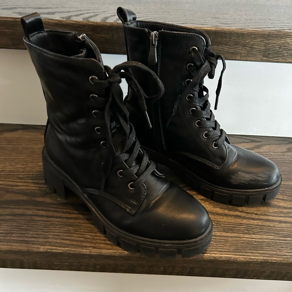 My Story Black Combat Boots - Picture 4 of 5